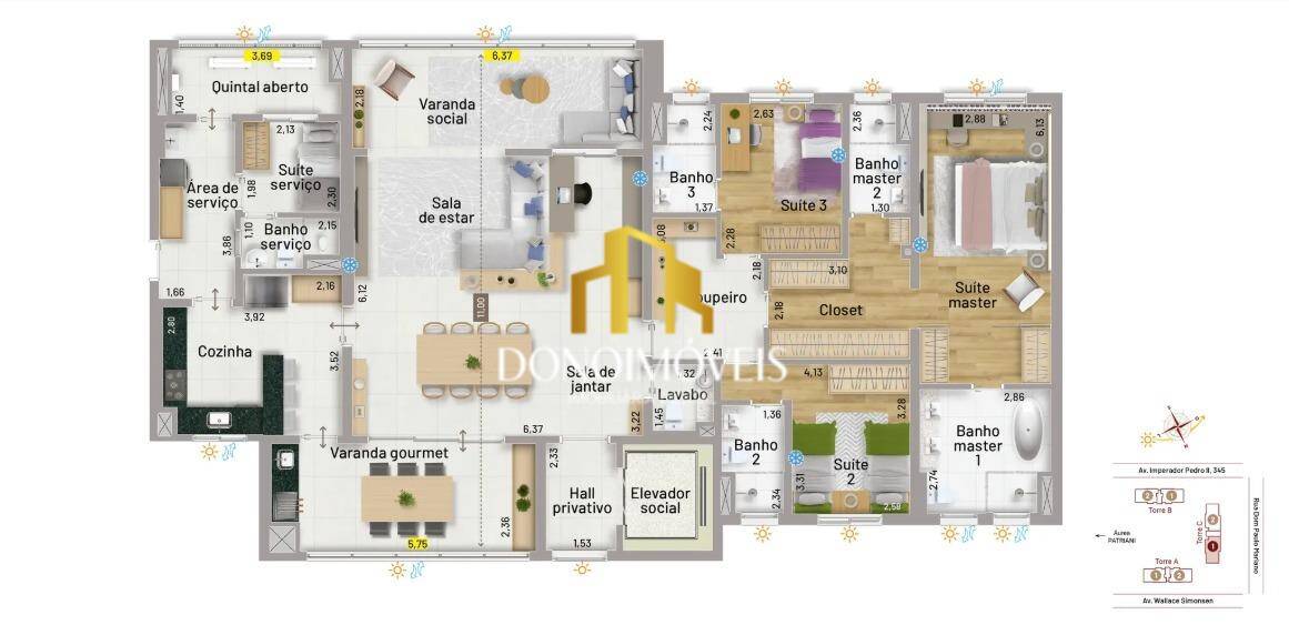 Apartamento, 3 quartos, 199 m² - Foto 10